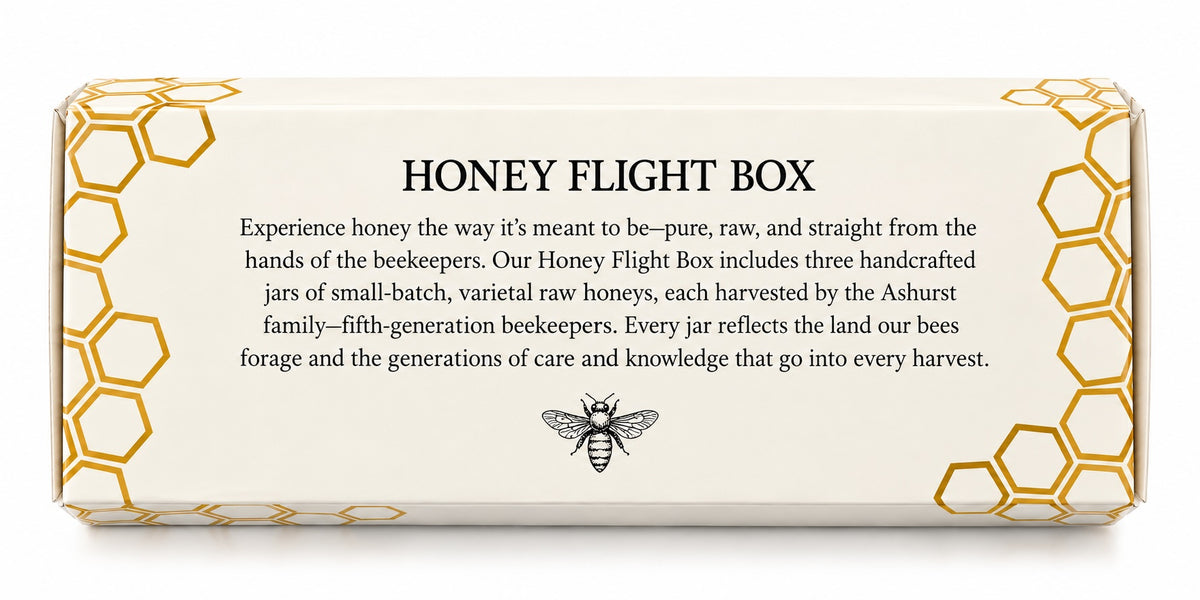 Honey Flight Box – 3-Pack of Raw Varietal Honey